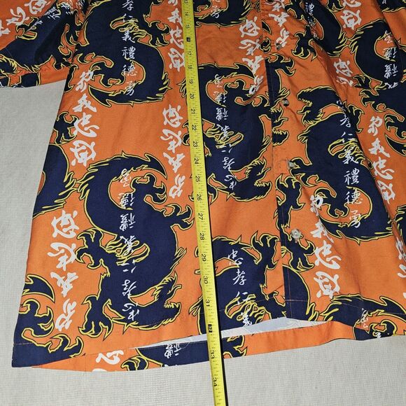PACO Jeans Dragon Design Button Down Shirt Men's Size 3XLT Casual Y2K - Picture 5 of 6